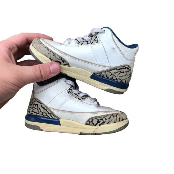 RARE 2010 Air Jordan 3 Retro True Blue Size 8C - Picture 5 of 11
